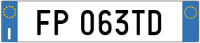 Truck License Plate